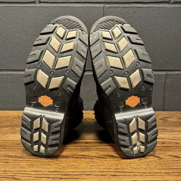 Harley Davidson D96204 6.5” Black Leather Combat Biker Boots Men’s 8 - Picture 8 of 8